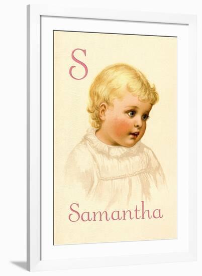 S for Samantha-Ida Waugh-Framed Art Print