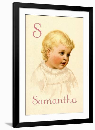 S for Samantha-Ida Waugh-Framed Art Print