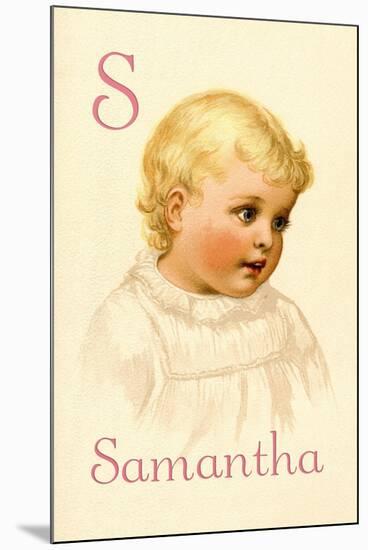 S for Samantha-Ida Waugh-Mounted Art Print