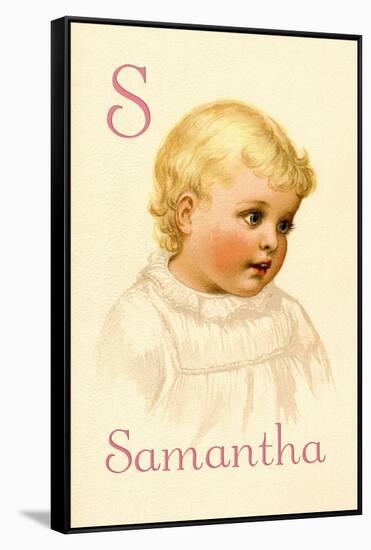 S for Samantha-Ida Waugh-Framed Stretched Canvas