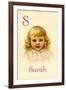 S for Sarah-Ida Waugh-Framed Art Print