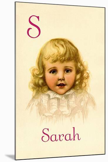 S for Sarah-Ida Waugh-Mounted Art Print