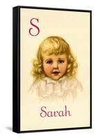 S for Sarah-Ida Waugh-Framed Stretched Canvas