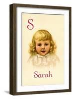 S for Sarah-Ida Waugh-Framed Art Print