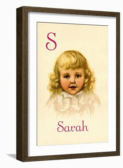 S for Sarah-Ida Waugh-Framed Art Print