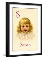 S for Sarah-Ida Waugh-Framed Art Print