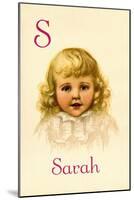 S for Sarah-Ida Waugh-Mounted Art Print