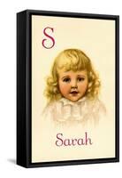 S for Sarah-Ida Waugh-Framed Stretched Canvas