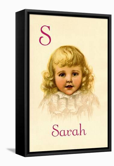 S for Sarah-Ida Waugh-Framed Stretched Canvas