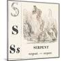 S for Serpent, 1850 (Engraving)-Louis Simon (1810-1870) Lassalle-Mounted Giclee Print