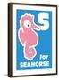 S For The Seahorse, An Animal Alphabet For The Kids-Elizabeta Lexa-Framed Art Print