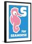 S For The Seahorse, An Animal Alphabet For The Kids-Elizabeta Lexa-Framed Art Print