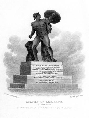 Statue of Achilles, Hyde Park, London, 1827
