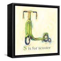 S is for Scooter-Catherine Richards-Framed Stretched Canvas