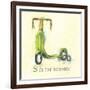 S is for Scooter-Catherine Richards-Framed Art Print