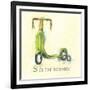 S is for Scooter-Catherine Richards-Framed Art Print