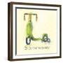 S is for Scooter-Catherine Richards-Framed Art Print