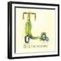 S is for Scooter-Catherine Richards-Framed Art Print