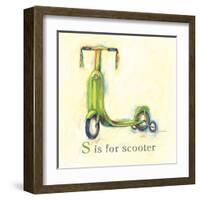 S is for Scooter-Catherine Richards-Framed Art Print