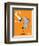 S is for Seal (orange)-Theodor (Dr. Seuss) Geisel-Framed Art Print