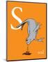 S is for Seal (orange)-Theodor (Dr. Seuss) Geisel-Mounted Art Print