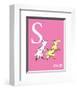 S is for Sheep (pink)-Theodor (Dr. Seuss) Geisel-Framed Art Print