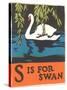 S is for Swan-null-Stretched Canvas