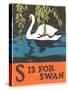 S is for Swan-null-Stretched Canvas