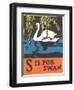 S is for Swan-null-Framed Art Print