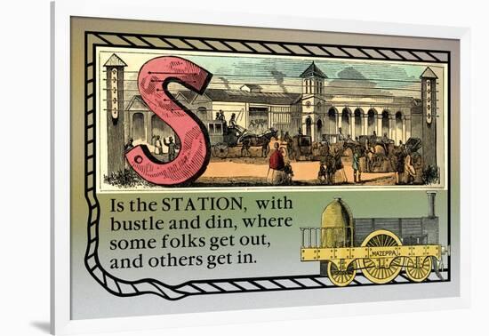 S is the Station-null-Framed Art Print