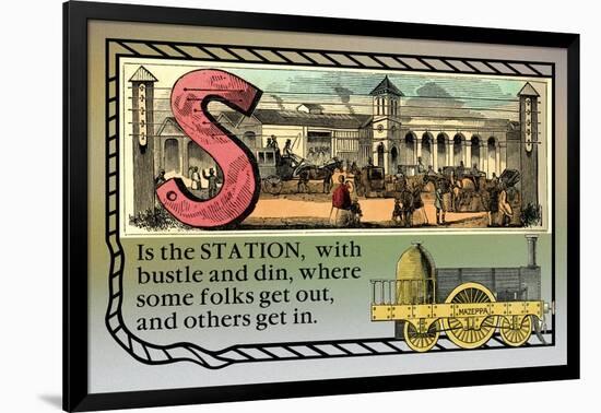 S is the Station-null-Framed Art Print