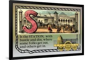 S is the Station-null-Framed Art Print