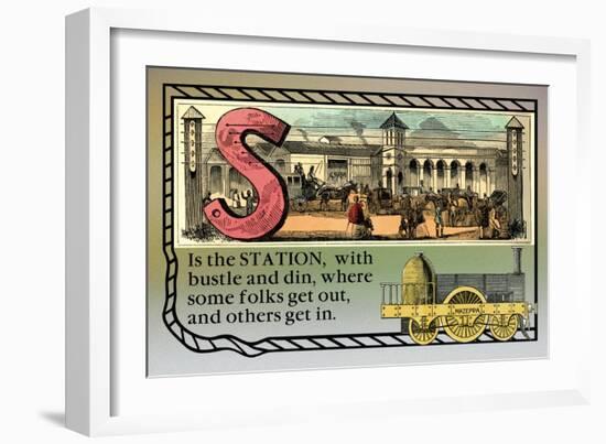 S is the Station-null-Framed Art Print