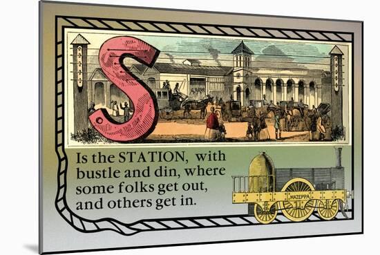 S is the Station-null-Mounted Art Print
