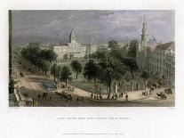 Cornhill and Lombard Street from Poultry, City of London, 1830-S Lacey-Giclee Print