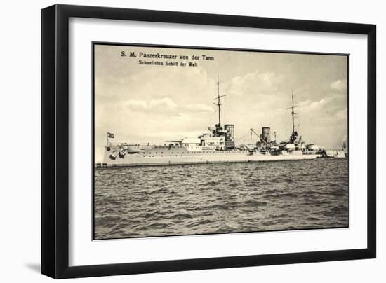 S.M. Panzerkreuzer Von Der Tann, Schnellstes Schiff-null-Framed Giclee Print