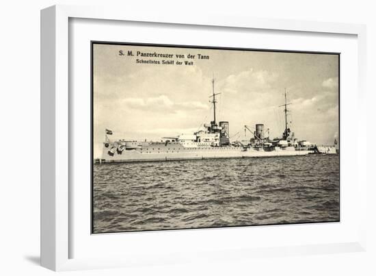 S.M. Panzerkreuzer Von Der Tann, Schnellstes Schiff-null-Framed Giclee Print