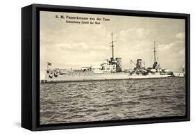 S.M. Panzerkreuzer Von Der Tann, Schnellstes Schiff-null-Framed Stretched Canvas