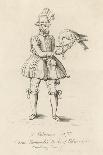 An Elizabethan Falconer with His Bird-S. Major-Mounted Art Print