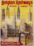 Belgian Railways - Belgian Cities of Art Poster-S. Rader-Stretched Canvas