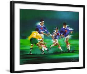 s - Rugby-Victor Spahn-Framed Limited Edition