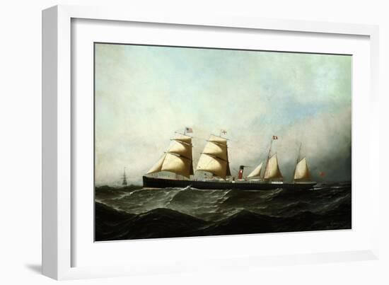 S.S. British Crown, 1881-Antonio Jacobsen-Framed Giclee Print