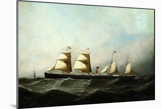 S.S. British Crown, 1881-Antonio Jacobsen-Mounted Giclee Print