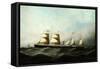 S.S. British Crown, 1881-Antonio Jacobsen-Framed Stretched Canvas