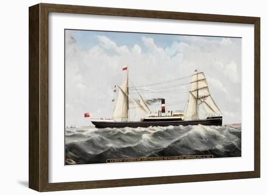 S.S. Cogent' of Sunderland, 1884-85-John Hudson-Framed Giclee Print