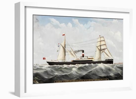 S.S. Cogent' of Sunderland, 1884-85-John Hudson-Framed Giclee Print