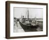 S.S. Cristobal Entering Lock on Trial Trip Through Panama Canal-null-Framed Photographic Print