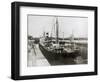 S.S. Cristobal Entering Lock on Trial Trip Through Panama Canal-null-Framed Photographic Print