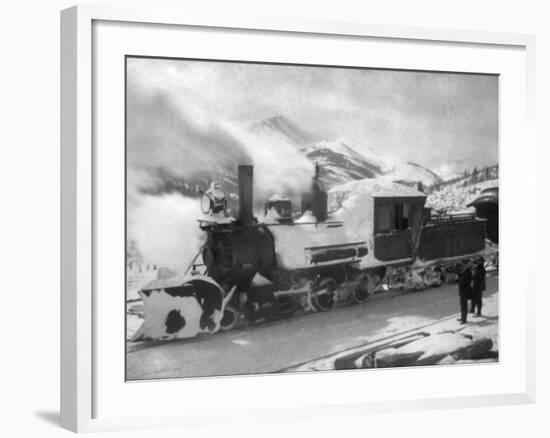 S.S.F. Railroads, Snow Removal-Elbert Mcgran Jackson-Framed Photo