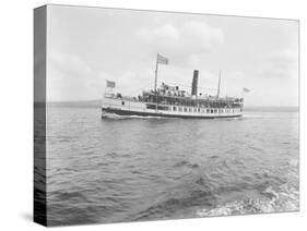 S.S. Flyer Steamship, 1908-Asahel Curtis-Stretched Canvas